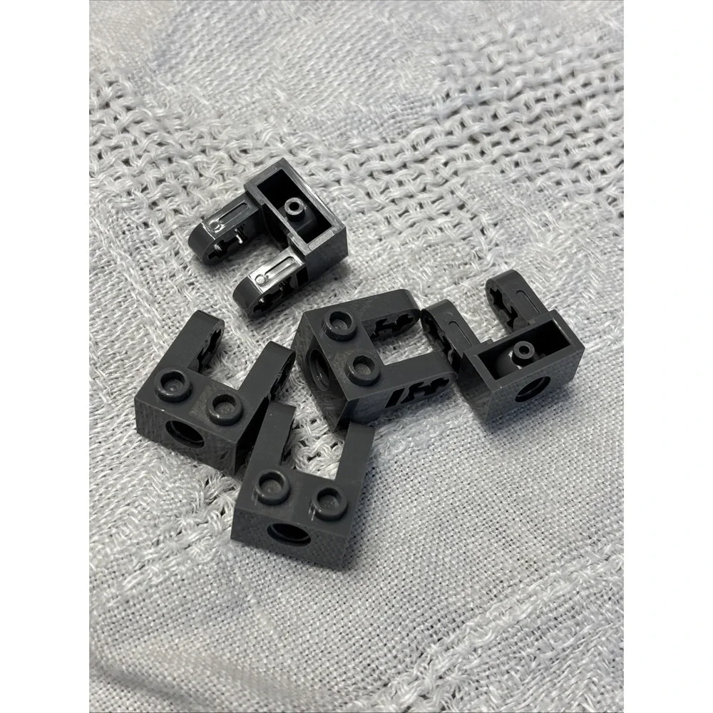 85943 LEGO Technic Brick 1x2 w/ Hole & Dual Liftarm Extensions DARK BLUISH GRAY